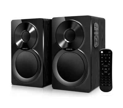 Колонки 2.0 REAL-EL S-405 Black, 2 x 4 Вт, BT, пластиковий корпус