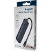 Концентратор Type-C Gembird UHB-CM-U3P4P-01, Black, 4 порти USB 3.1,USB-C, USB-C PD, пластик