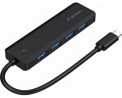 Концентратор Type-C Gembird UHB-CM-U3P4P-01, Black, 4 порти USB 3.1,USB-C, USB-C PD, пластик-foto3