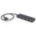 Концентратор USB 2.0 Gembird UHB-U2P4-06, 4 порти USB 2.0, пластик, чорний