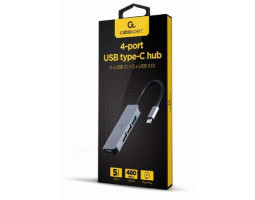 Концентратор USB 3.0 Type-С Cablexpert UHB-CM-U3P1U2P3-01, 4 порти, 1 х USB 3.1 Gen1 (5 Gbps), 3 х U-foto2