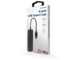 Концентратор USB 3.0 Type-С Gembird UHB-CM-U2P4-01, 4 порти USB 2.0, пластик, чорний-foto3