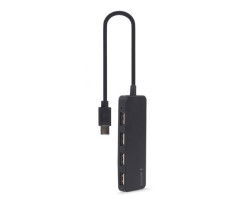 Концентратор USB 3.0 Type-С Gembird UHB-CM-U2P4-01, 4 порти USB 2.0, пластик, чорний-foto2