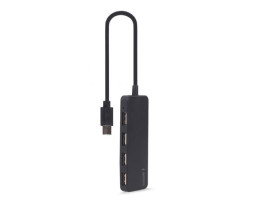 Концентратор USB 3.0 Type-С Gembird UHB-CM-U2P4-01, 4 порти USB 2.0, пластик, чорний-foto2