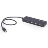 Концентратор USB 3.0 Type-С Gembird UHB-CM-U2P4-01, 4 порти USB 2.0, пластик, чорний