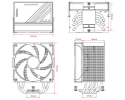 Кулер для процесора ID-Cooling FROZN A610 ARGB, 120 мм, 6 теплових трубок