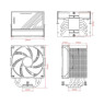 Кулер для процесора ID-Cooling FROZN A610 ARGB, 120 мм, 6 теплових трубок