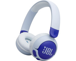 Навушники бездротові JBL JR 320BT, Blue/ White, Bluetooth, мікрофон, дитячі (JBLJR320BTBLU)