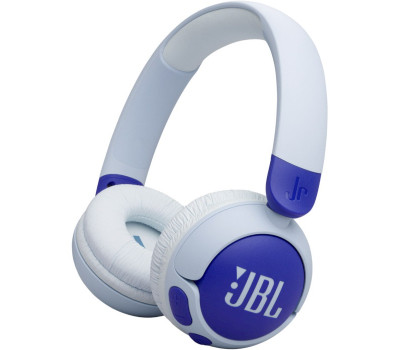Навушники бездротові JBL JR 320BT, Blue/ White, Bluetooth, мікрофон, дитячі (JBLJR320BTBLU)