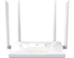 Роутер Netis NC21, White, AC1200 (2.4GHz до 300 Mbps, 5GHz до 867 Mbps), 4xLan, 4 зовнішні незнімні 