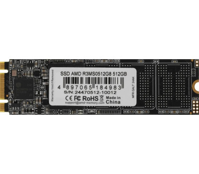 Твердотільний накопичувач SSD 512Gb, AMD R3, SATA3, M.2 2280, 3D TLC, 550/ 480 МБ/ с (R3MS0512G8) Твердотільний накопичувач SSD 512Gb, AMD R3, SATA3, M.2 2280, 3D TLC, 550/ 480 МБ/ с (R3MS0512G8)