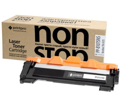 Картридж Brother TN1075, Black, DCP-1510/ 1610, HL-1110/ 1210, MFC-1810/ 1815/ 1912, 1000 стор, PrintPro