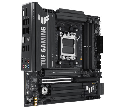 Мат. плата AM5 Asus TUF GAMING B850M-PLUS,  10xUSB 3.2 /  6xUSB 2.0, HDMI/ DP, MicroATX