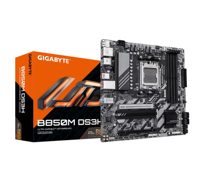 Мат. плата AM5 Gigabyte B850M DS3H, 6xUSB 3.2 /  8xUSB 2.0, HDMI/ 2xDP, MicroATX