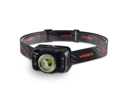 Ліхтар налобний Videx H035C, Black, 410 лм, 5000K, до 86 м, 7 режимів роботи, світлодіод CREE XTE 5W