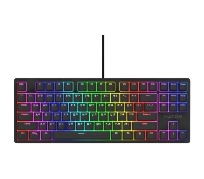 Клавіатура Hator Rockfall 2 TKL Optica, Black, USB, RGB підсвічування (HTK-730) Клавіатура Hator Rockfall 2 TKL Optica, Black, USB, RGB підсвічування (HTK-730)