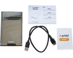 Карман HDD 2.5&Prime; Maiwo K2510B, Transparent, USB Type-A 3.1, 1xSATA HDD/ SSD-foto2