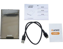 Карман HDD 2.5&Prime; Maiwo K2510B, Transparent, USB Type-A 3.1, 1xSATA HDD/ SSD-foto2