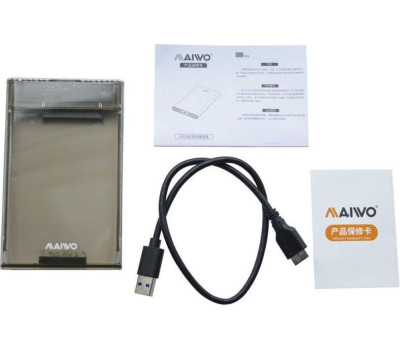 Карман HDD 2.5″ Maiwo K2510B, Transparent, USB Type-A 3.1, 1xSATA HDD/ SSD Карман HDD 2.5″ Maiwo K2510B, Transparent, USB Type-A 3.1, 1xSATA HDD/ SSD