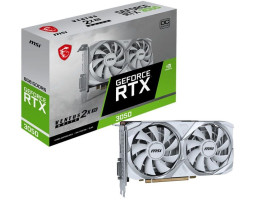 Відеокарта GeForce RTX 3050, MSI, VENTUS 2X XS OC (WE), 8Gb (RTX 3050 VENTUS 2X XS WHITE 8G OC) Відеокарта GeForce RTX 3050, MSI, VENTUS 2X XS OC (WE), 8Gb (RTX 3050 VENTUS 2X XS WHITE 8G OC)