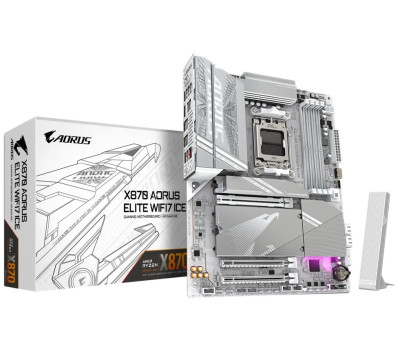 Материнська плата AM5 Gigabyte X870 AORUS ELITE WIFI7 ICE, ATX