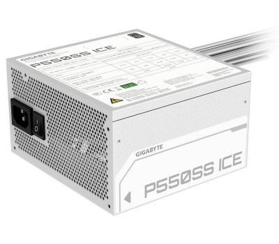 Блок живлення 550 Вт, Gigabyte P550SS, White, 80+ Silver, Active PFC, (GP-P550SS ICE)