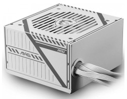 Блок живлення 650 Вт, MSI MAG A650BNL, White, 80+ Bronze, Active PFC, 12 см, 2xMolex / 5xSATA / 2x6+ Блок живлення 650 Вт, MSI MAG A650BNL, White, 80+ Bronze, Active PFC, 12 см, 2xMolex / 5xSATA / 2x6+