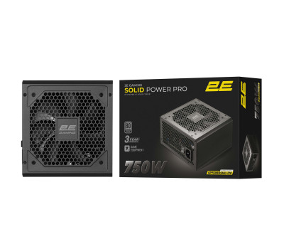 Блок живлення 750 Вт, 2E Solid Power Pro, Black, напівмодульний, 80+ Bronze, (2E-SP750BRSMII-120) Блок живлення 750 Вт, 2E Solid Power Pro, Black, напівмодульний, 80+ Bronze, (2E-SP750BRSMII-120)