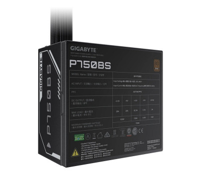 Блок живлення 750 Вт, Gigabyte P750BS, Black, 80+ Bronze, (GP-P750BS) Блок живлення 750 Вт, Gigabyte P750BS, Black, 80+ Bronze, (GP-P750BS)