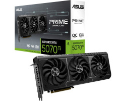 Відеокарта GeForce RTX 5070 Ti, ASUS, PRIME OC, 16Gb GDDR7, 256-bit, HDMI/ 3xDP, 2527/ 28000 MHz, 16-p