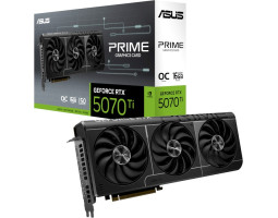 Відеокарта GeForce RTX 5070 Ti, ASUS, PRIME OC, 16Gb GDDR7, 256-bit, HDMI/ 3xDP, 2527/ 28000 MHz, 16-p