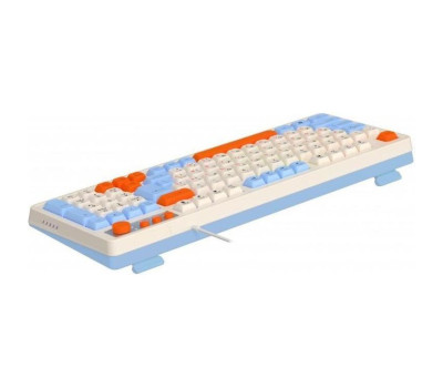 Клавіатура Maxxter KBG-3C01-UA, White, USB, 98 кнопок, LED підсвічування, 1.8 м