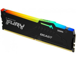 Пам`ять 8Gb DDR5, 5200 MHz, Kingston Fury Beast RGB, Black, XMP (KF552C40BBA-8)