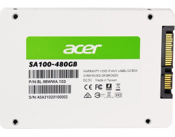 Твердотільний накопичувач SSD 480Gb, Acer SA100, SATA3, 2.5