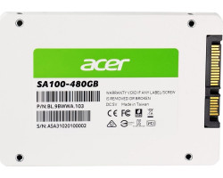 Твердотільний накопичувач SSD 480Gb, Acer SA100, SATA3, 2.5