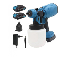 Аккумуляторный краскопульт Krafftec 48V (9465), 2 АКБ, 200W, 800ml, 130 DIN-S Аккумуляторный краскопульт Krafftec 48V (9465), 2 АКБ, 200W, 800ml, 130 DIN-S