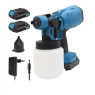 Аккумуляторный краскопульт Krafftec 48V (9465), 2 АКБ, 200W, 800ml, 130 DIN-S