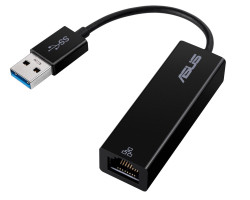 Сетевая картa USB 3.0 <-> Ethernet, Asus, Black, 100/ 1000 Mbp/ s (OEM)