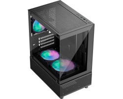 Корпус 1stPlayer Mi2-A-BK-2F7R-1F7, Black, без БЖ, Mini Tower-foto3