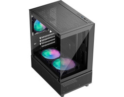 Корпус 1stPlayer Mi2-A-BK-2F7R-1F7, Black, без БЖ, Mini Tower-foto3