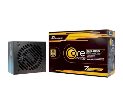Блок живлення 850 Вт, Seasonic Core GX ATX 3.1, Black, модульний, 80+ Gold, (CORE GX-850-ATX3)