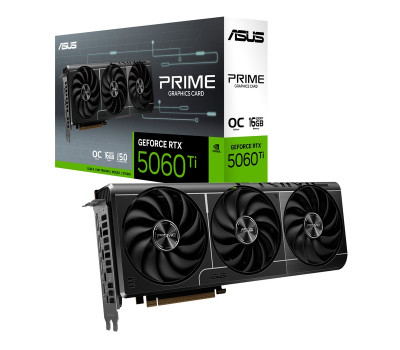 Відеокарта GeForce RTX 5060 Ti, ASUS, PRIME OC, 16Gb GDDR7, 128-bit, (PRIME-RTX5060TI-O16G) Відеокарта GeForce RTX 5060 Ti, ASUS, PRIME OC, 16Gb GDDR7, 128-bit, (PRIME-RTX5060TI-O16G)