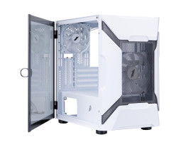Корпус 1stPlayer D3-A-WH-1F7-14-W-1F7-W, White, без БЖ, Midi Tower