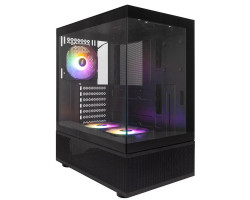 Корпус 1stPlayer Mi7-A-BK-2F7R-1F7, Black, без БЖ, Midi Tower