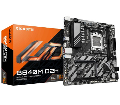 Материнська плата AM5 Gigabyte B840M D2H, MicroATX