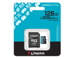 Карта пам`яті microSDXC, 128Gb, Kingston Canvas Go! Plus, Class 10, SD адаптер, (SDCG4/ 128GB)-foto3