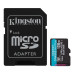 Карта пам`яті microSDXC, 128Gb, Kingston Canvas Go! Plus, Class 10, SD адаптер, (SDCG4/ 128GB)