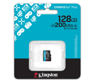 Карта пам`яті microSDXC, 128Gb, Kingston Canvas Go! Plus, Class 10, без адаптера, (SDCG4/ 128GBSP) Карта пам`яті microSDXC, 128Gb, Kingston Canvas Go! Plus, Class 10, без адаптера, (SDCG4/ 128GBSP)