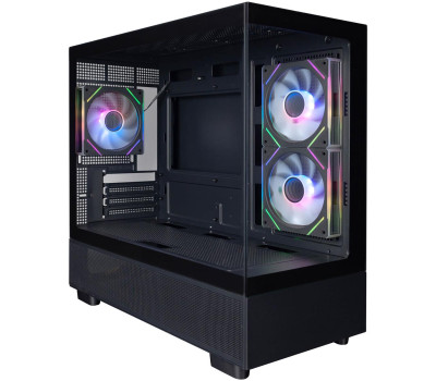 Корпус 1stPlayer Mi5-BK-2FC7R-1FC7, Black, без БЖ, Mini Tower, Micro ATX /  Mini ITX, 1xUSB 3.0 /  1xU