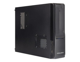 Корпус PrologiX E100 Slim Black, 400W, 80mm, Micro ATX /  Mini ITX, USB3.0 x 2, 100 x 295 x 365, 0.5m